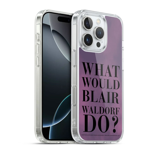 Gossip Girl Graphics What Would Blair Soft Gel Case for Apple iPhone 16 Pro & MagSafe