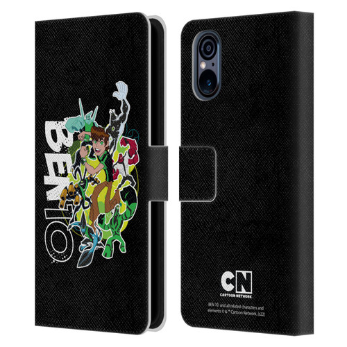 Ben 10: Omniverse Graphics Character Art Leather Book Wallet Case Cover For Sony Xperia 5 V 5G