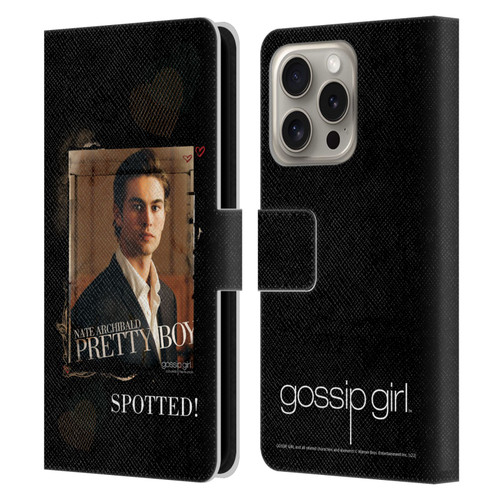 Gossip Girl Graphics Nate Leather Book Wallet Case Cover For Apple iPhone 16 Pro