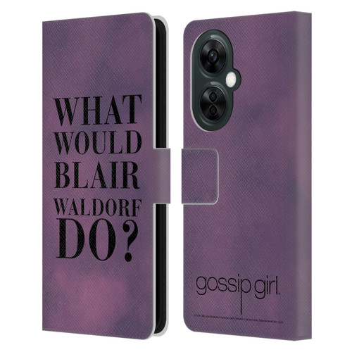 Gossip Girl Graphics What Would Blair Leather Book Wallet Case Cover For OnePlus Nord CE 3 Lite 5G