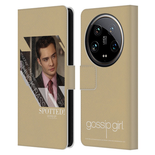 Gossip Girl Graphics Chuck Leather Book Wallet Case Cover For Xiaomi 14 Ultra