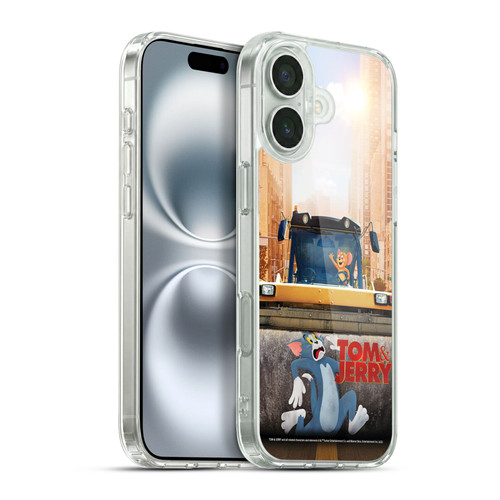 Tom And Jerry Movie (2021) Graphics Rolling Soft Gel Case for Apple iPhone 16 Plus & MagSafe