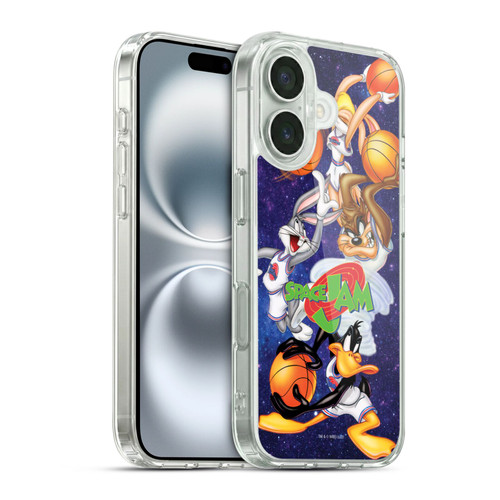 Space Jam (1996) Graphics Poster Soft Gel Case for Apple iPhone 16 & MagSafe