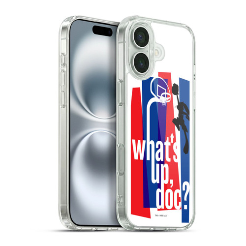 Space Jam (1996) Graphics What's Up Doc? Soft Gel Case for Apple iPhone 16 Plus & MagSafe