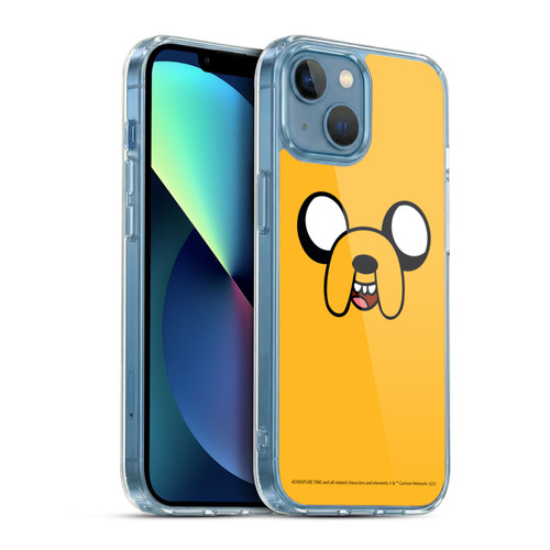 Adventure Time Graphics Jake The Dog Soft Gel Case for Apple iPhone 13 Mini & MagSafe