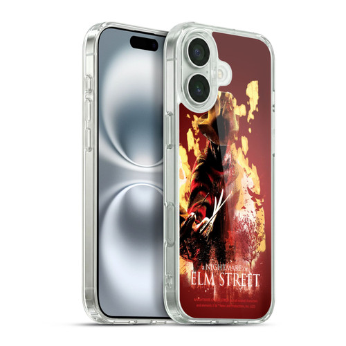 A Nightmare On Elm Street (2010) Graphics Freddy Nightmare Soft Gel Case for Apple iPhone 16 Plus & MagSafe