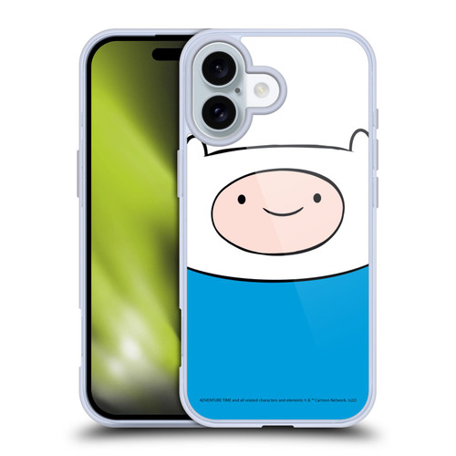 Adventure Time Graphics Finn The Human Soft Gel Case for Apple iPhone 16 & MagSafe