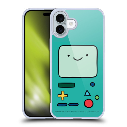 Adventure Time Graphics BMO Soft Gel Case for Apple iPhone 16 Plus