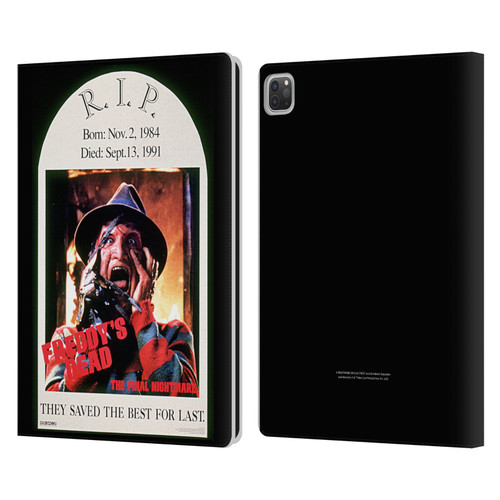 A Nightmare On Elm Street: Freddy's Dead Graphics The Final Nightmare Leather Book Wallet Case Cover For Apple iPad Pro 13 M4 2024