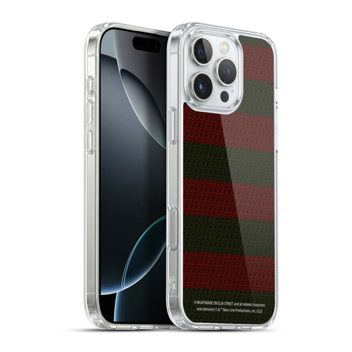 A Nightmare On Elm Street: Freddy's Dead Graphics Sweater Pattern Soft Gel Case for Apple iPhone 16 Pro Max & MagSafe