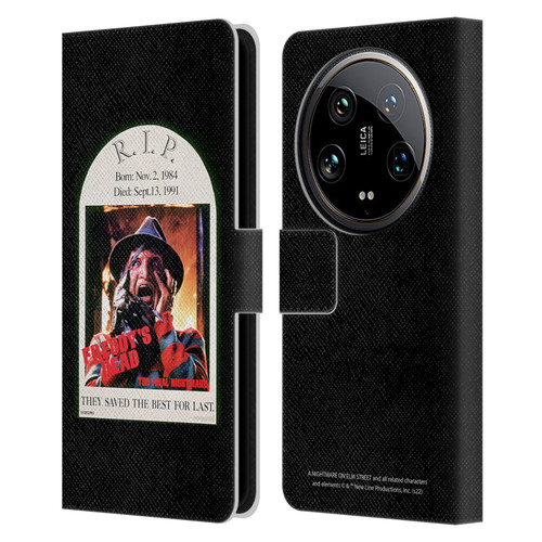 A Nightmare On Elm Street: Freddy's Dead Graphics The Final Nightmare Leather Book Wallet Case Cover For Xiaomi 14 Ultra