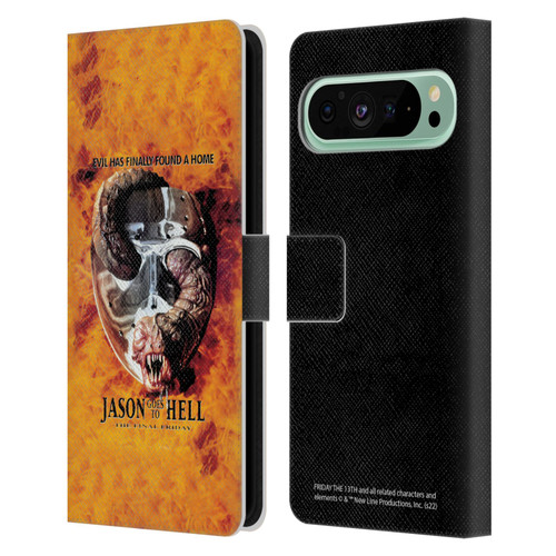 Friday the 13th: Jason Goes To Hell Graphics Key Art Leather Book Wallet Case Cover For Google Pixel 9 Pro XL