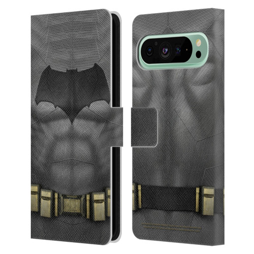 Batman V Superman: Dawn of Justice Graphics Batman Costume Leather Book Wallet Case Cover For Google Pixel 9 Pro XL