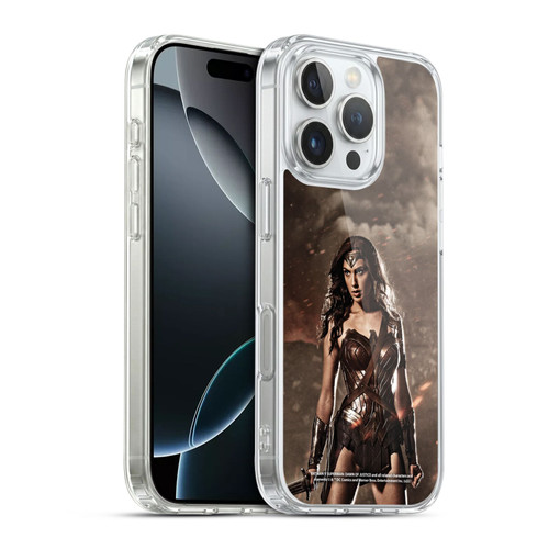Batman V Superman: Dawn of Justice Graphics Wonder Woman Soft Gel Case for Apple iPhone 16 Pro & MagSafe