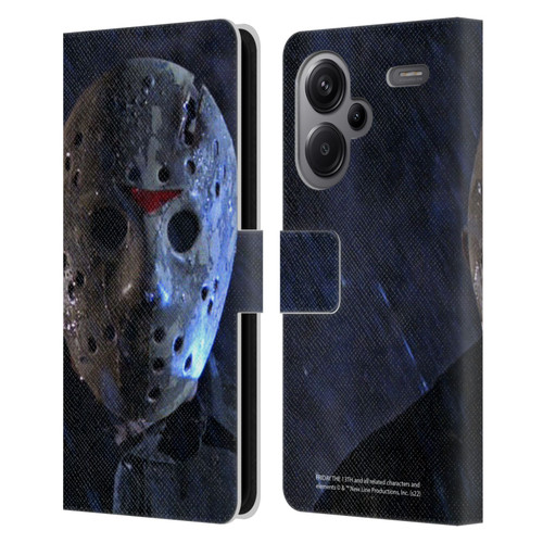 Friday the 13th: A New Beginning Graphics Jason Leather Book Wallet Case Cover For Xiaomi Redmi Note 13 Pro Plus 5G