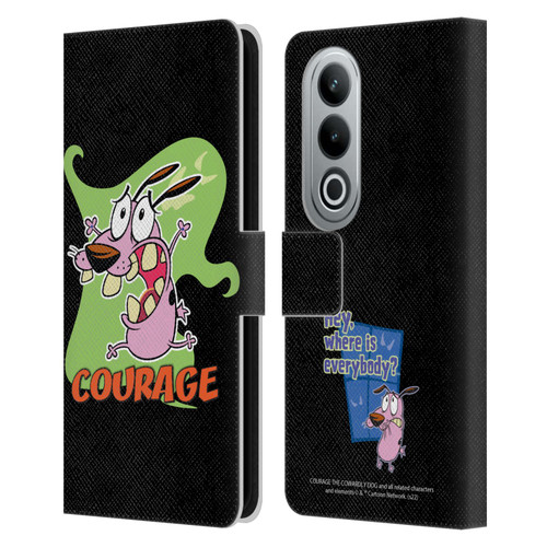 Courage The Cowardly Dog Graphics Character Art Leather Book Wallet Case Cover For OPPO OnePlus Ace 3V 5G