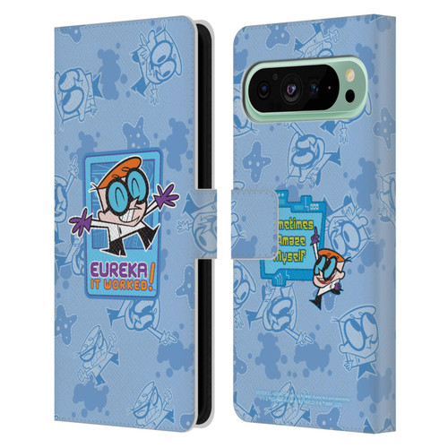Dexter's Laboratory Graphics It Worked Leather Book Wallet Case Cover For Google Pixel 9 Pro XL