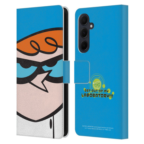 Dexter's Laboratory Graphics Dexter Leather Book Wallet Case Cover For Samsung Galaxy A35 5G