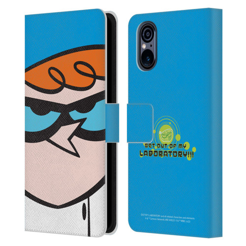 Dexter's Laboratory Graphics Dexter Leather Book Wallet Case Cover For Sony Xperia 5 V 5G