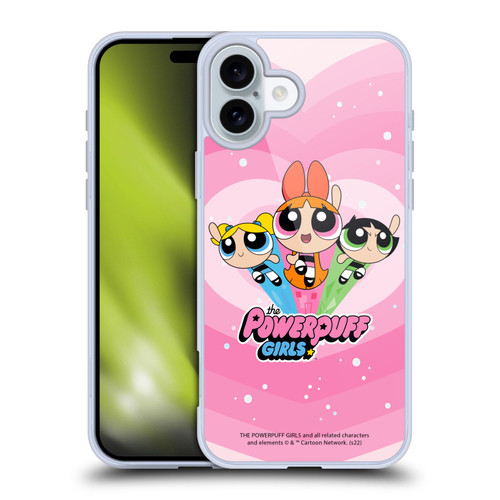 The Powerpuff Girls Graphics Group Soft Gel Case for Apple iPhone 16 Plus