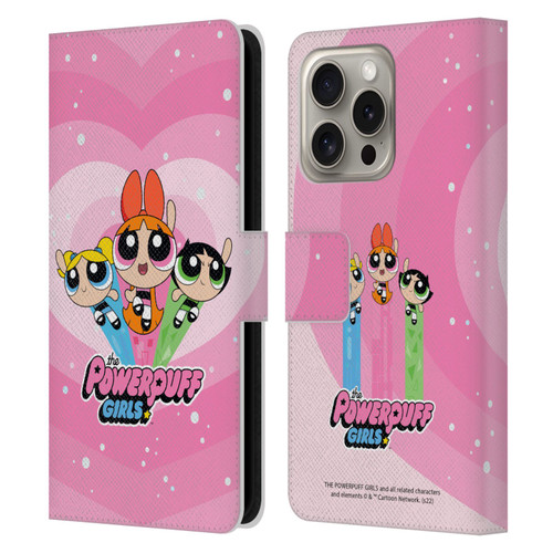 The Powerpuff Girls Graphics Group Leather Book Wallet Case Cover For Apple iPhone 16 Pro