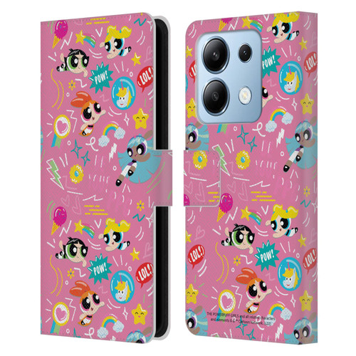 The Powerpuff Girls Graphics Icons Leather Book Wallet Case Cover For Xiaomi Redmi Note 13/13 Pro 5G