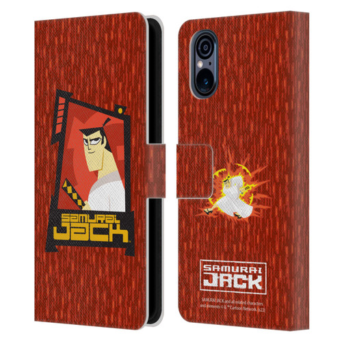 Samurai Jack Graphics Character Art 2 Leather Book Wallet Case Cover For Sony Xperia 5 V 5G