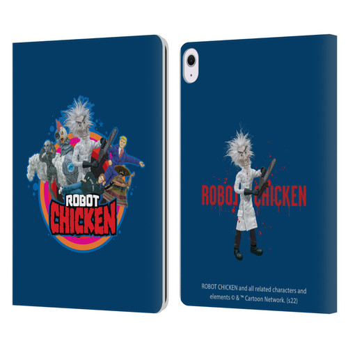Robot Chicken Graphics Characters Leather Book Wallet Case Cover For Apple iPad Air 13 2024
