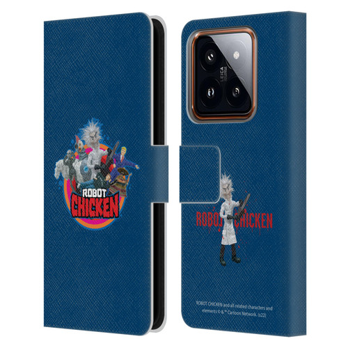 Robot Chicken Graphics Characters Leather Book Wallet Case Cover For Xiaomi 14