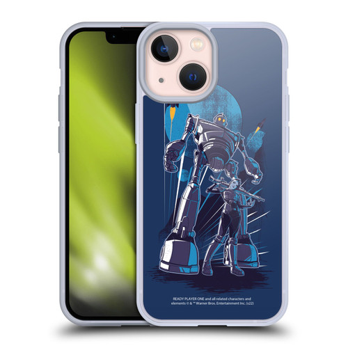 Ready Player One Graphics Iron Giant Soft Gel Case for Apple iPhone 13 Mini