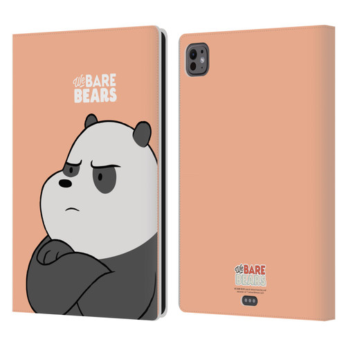 We Bare Bears Character Art Panda Leather Book Wallet Case Cover For Apple iPad Pro 11 M4 2024