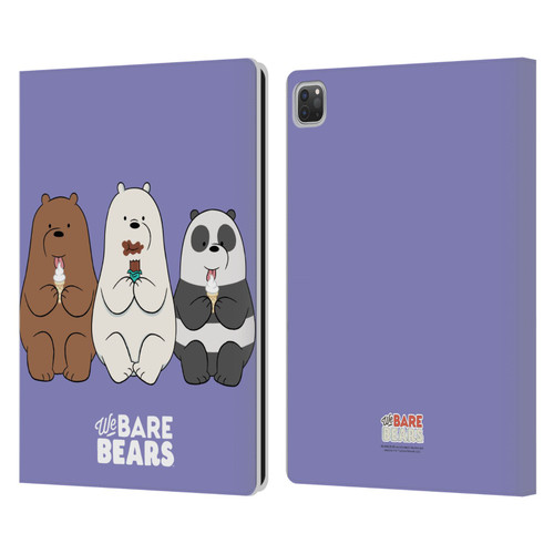 We Bare Bears Character Art Group 2 Leather Book Wallet Case Cover For Apple iPad Pro 13 M4 2024