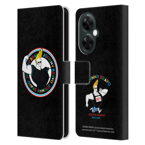 Johnny Bravo Graphics Logo Leather Book Wallet Case Cover For OnePlus Nord CE 3 Lite 5G
