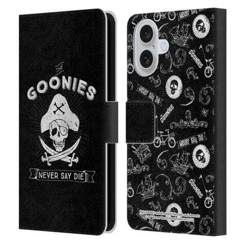 The Goonies Graphics Logo Leather Book Wallet Case Cover For Apple iPhone 16