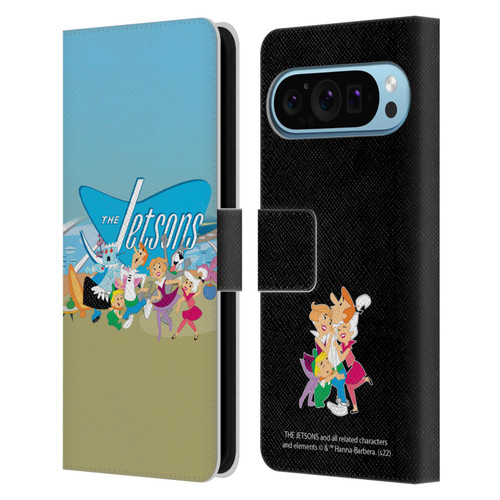 The Jetsons Graphics Group Leather Book Wallet Case Cover For Google Pixel 9 / Pixel 9 Pro