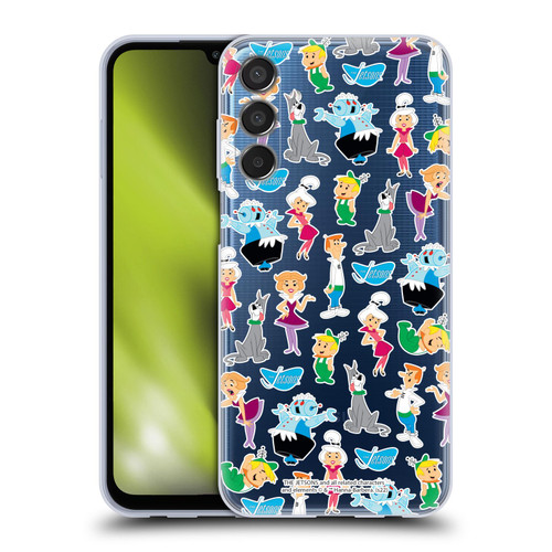 The Jetsons Graphics Pattern Soft Gel Case for Samsung Galaxy M15/F15 5G