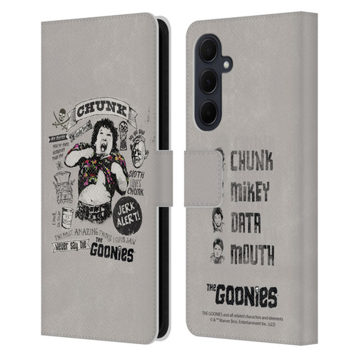 The Goonies Graphics Character Art Leather Book Wallet Case Cover For Samsung Galaxy A35 5G