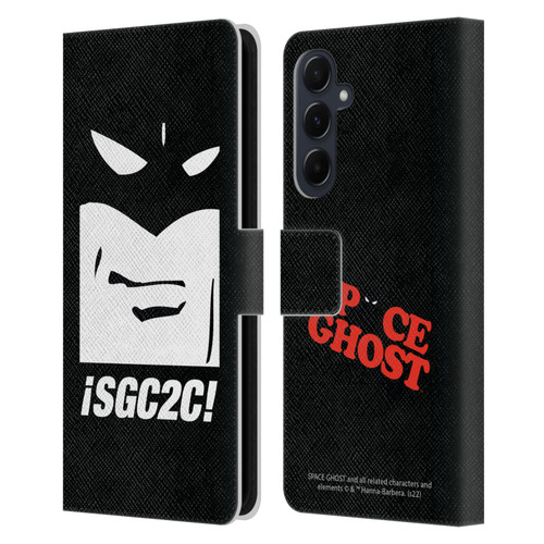 Space Ghost Coast to Coast Graphics Space Ghost Leather Book Wallet Case Cover For Samsung Galaxy A55 5G