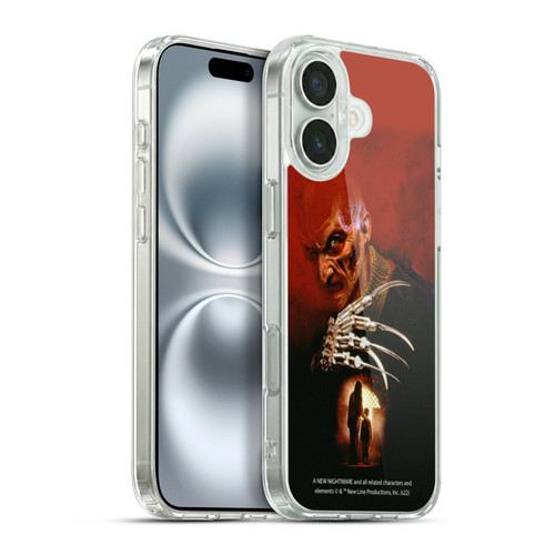 A Nightmare On Elm Street: New Nightmare Graphics Poster Soft Gel Case for Apple iPhone 16 Plus & MagSafe