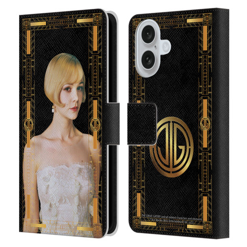 The Great Gatsby Graphics Daisy Leather Book Wallet Case Cover For Apple iPhone 16