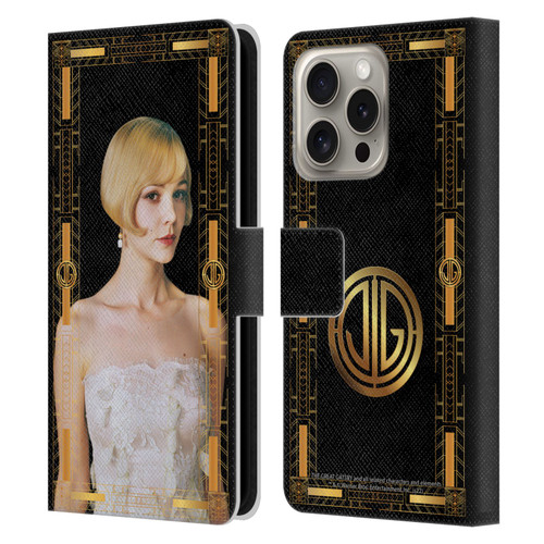 The Great Gatsby Graphics Daisy Leather Book Wallet Case Cover For Apple iPhone 16 Pro