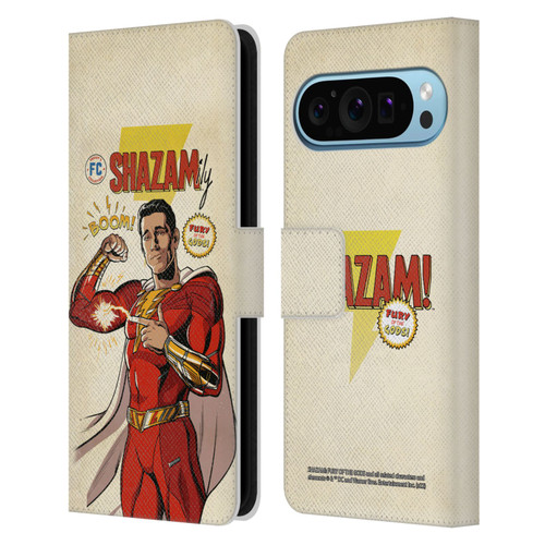 Shazam!: Fury Of The Gods Graphics Comic Leather Book Wallet Case Cover For Google Pixel 9 / Pixel 9 Pro
