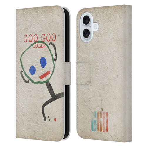 Goo Goo Dolls Graphics Throwback Super Star Guy Leather Book Wallet Case Cover For Apple iPhone 16 Plus