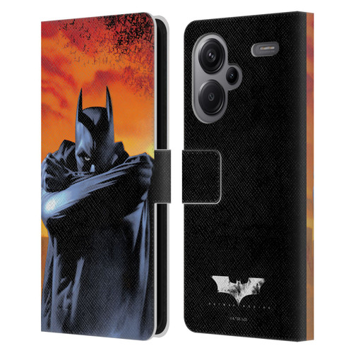 Batman Begins Graphics Character Leather Book Wallet Case Cover For Xiaomi Redmi Note 13 Pro Plus 5G