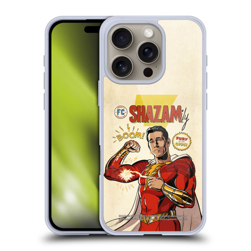 Shazam!: Fury Of The Gods Graphics Comic Soft Gel Case for Apple iPhone 16 Pro