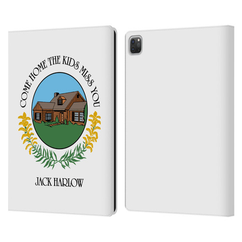 Jack Harlow Graphics Come Home Badge Leather Book Wallet Case Cover For Apple iPad Pro 13 M4 2024