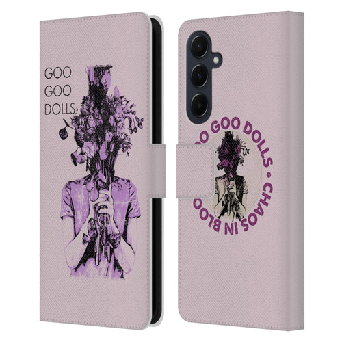 Goo Goo Dolls Graphics Chaos In Bloom Leather Book Wallet Case Cover For Samsung Galaxy A55 5G