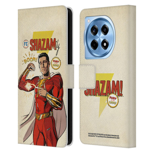 Shazam!: Fury Of The Gods Graphics Comic Leather Book Wallet Case Cover For OnePlus 12R