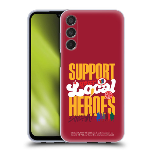 Shazam!: Fury Of The Gods Graphics Typography Soft Gel Case for Samsung Galaxy M15/F15 5G