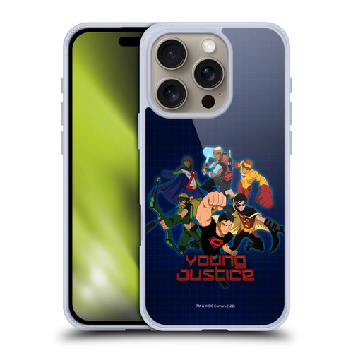 Young Justice Graphics Group Soft Gel Case for Apple iPhone 16 Pro